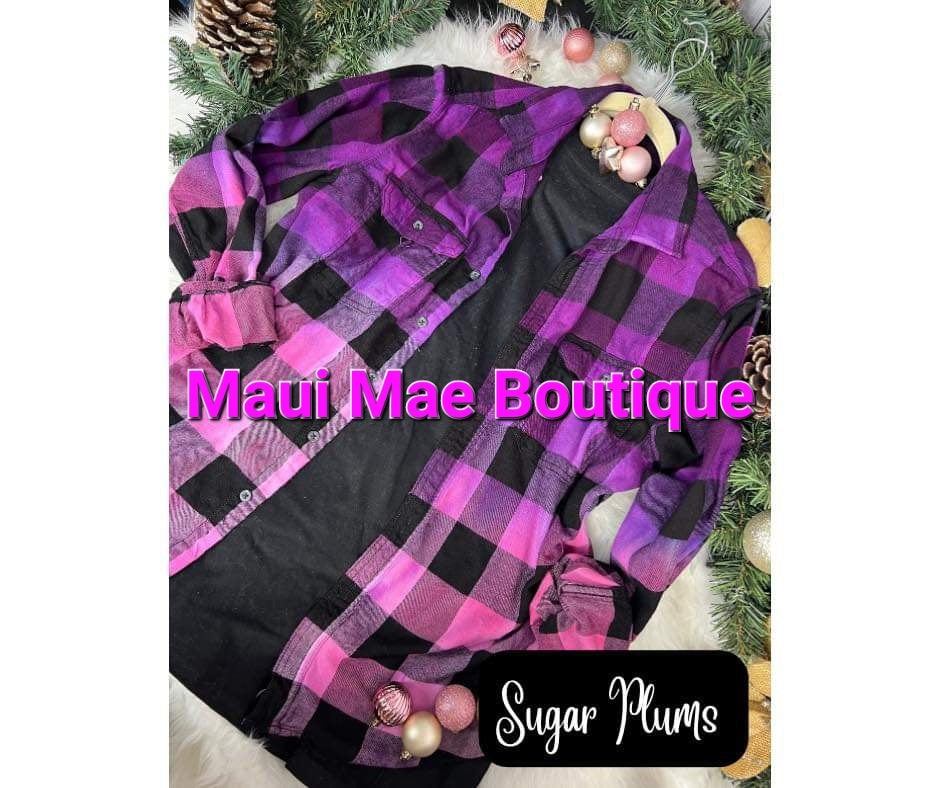 Custom Dyed Flannel Shirts - Cool