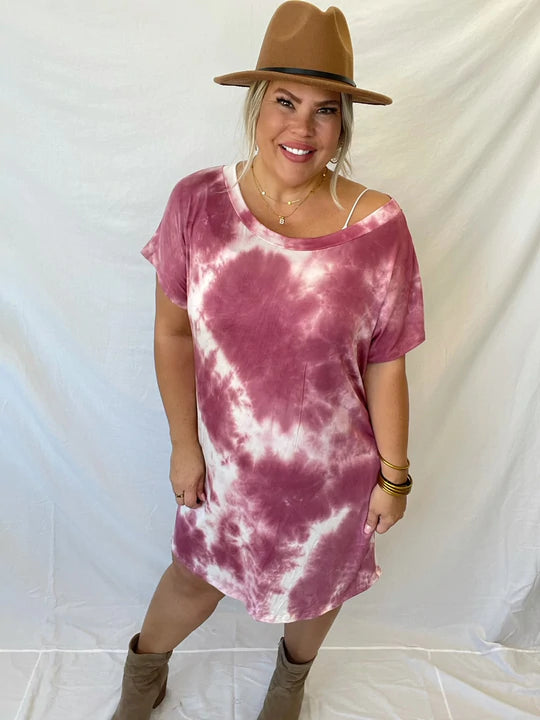 BLAKELEY LYNSEY TIE DYE DRESS - Warm