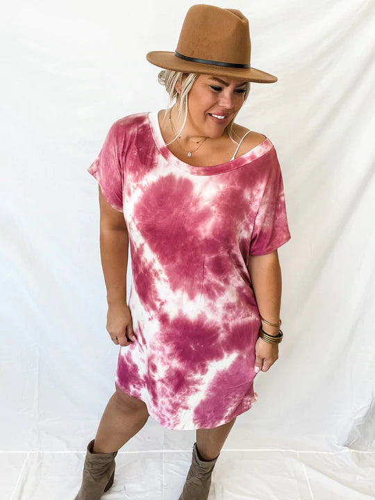 BLAKELEY LYNSEY TIE DYE DRESS - Warm