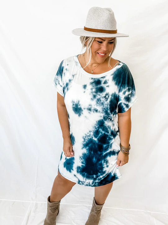 BLAKELEY LYNSEY TIE DYE DRESS - Warm