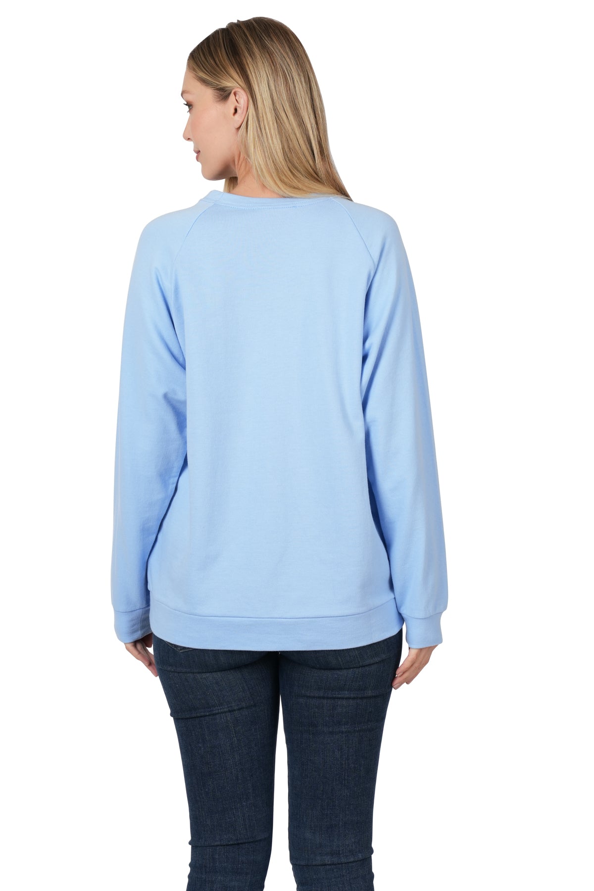 Zenana French Terry Raglan LS Pullover - Cool