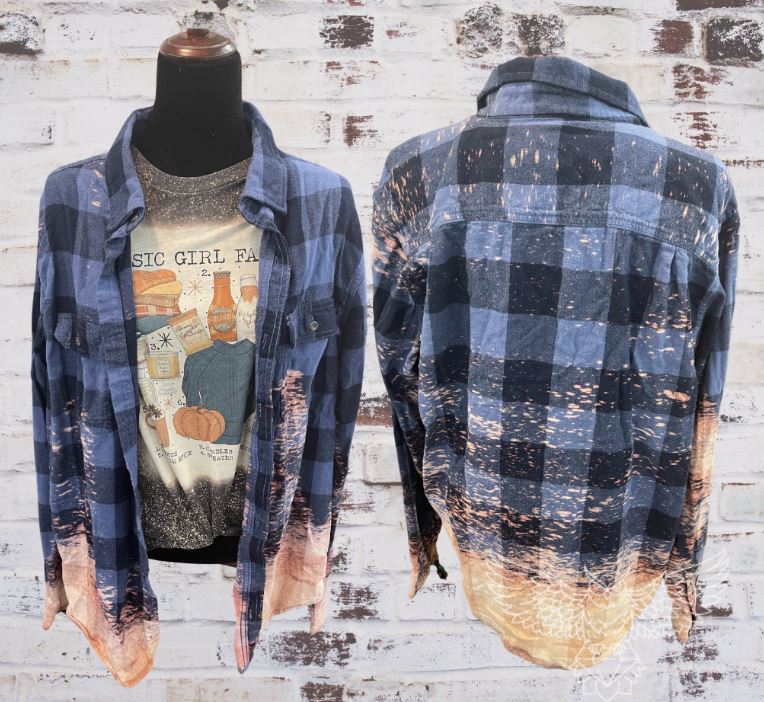 Bleached Buffalo Plaid Flannel - Cool