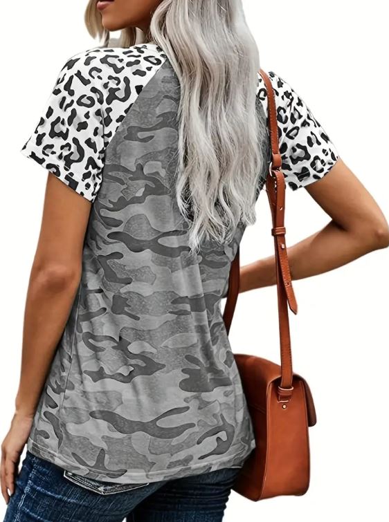 Camo & Leopard Top - Warm