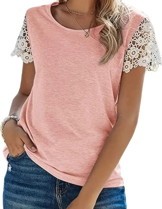 Lace Sleeve Top - Warm