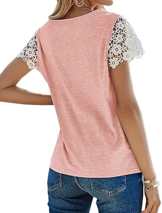 Lace Sleeve Top - Warm