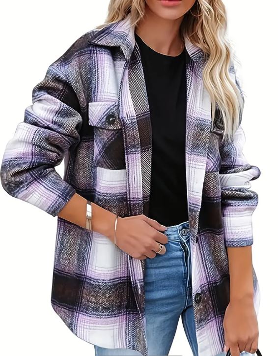 Plaid Shacket - Cool