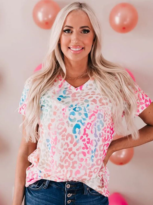 Unicorn Leopard Top - Ladies