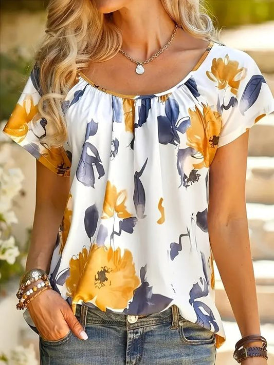 Floral Print Blouse - Ladies