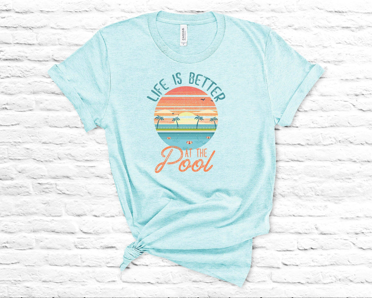 Life is Better At The Pool T-Shirt - Warm