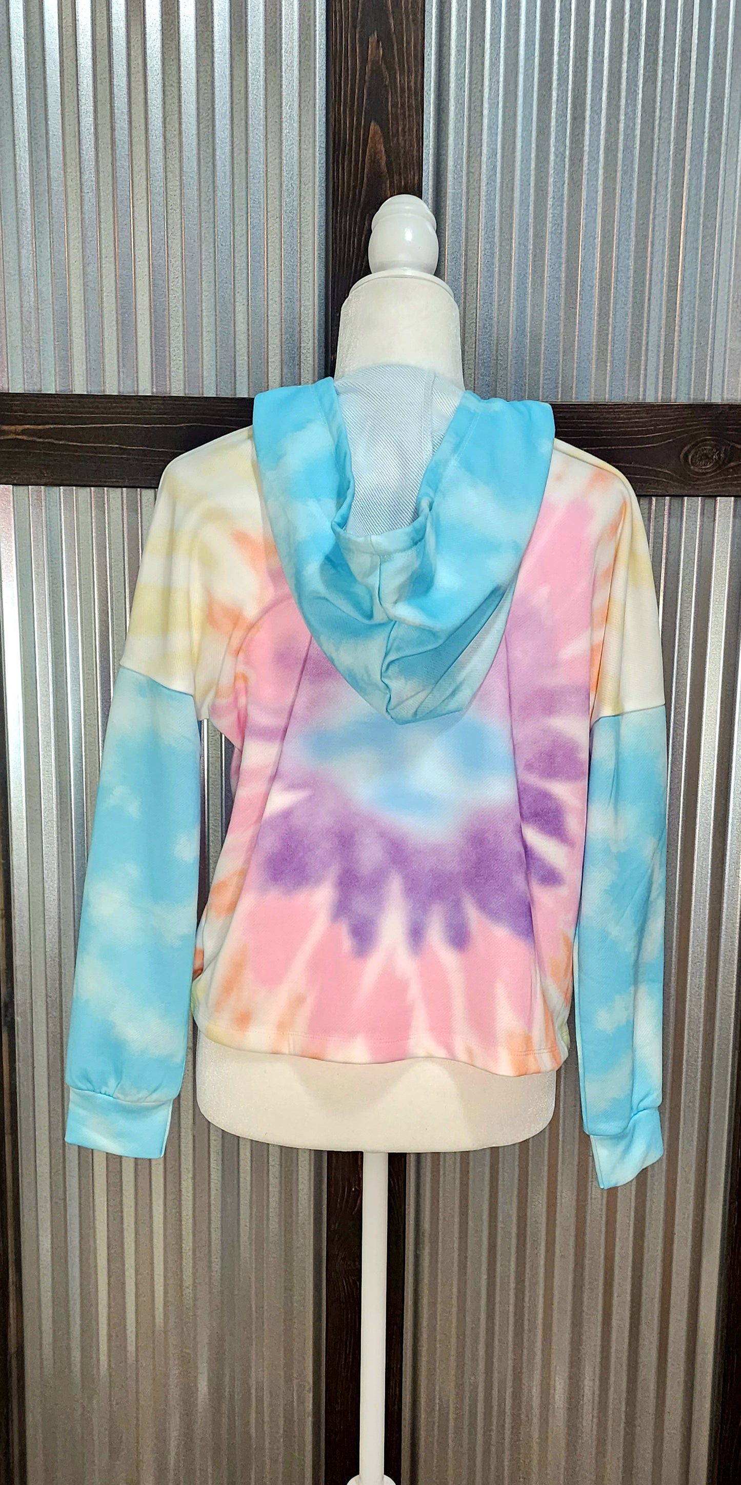 Pastel Tie-Dye Hoodie - Cool