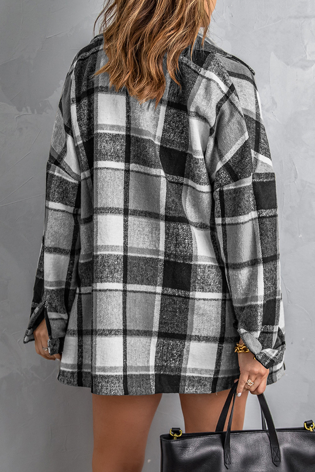 Plaid Flannel Shacket Jacket - Cool