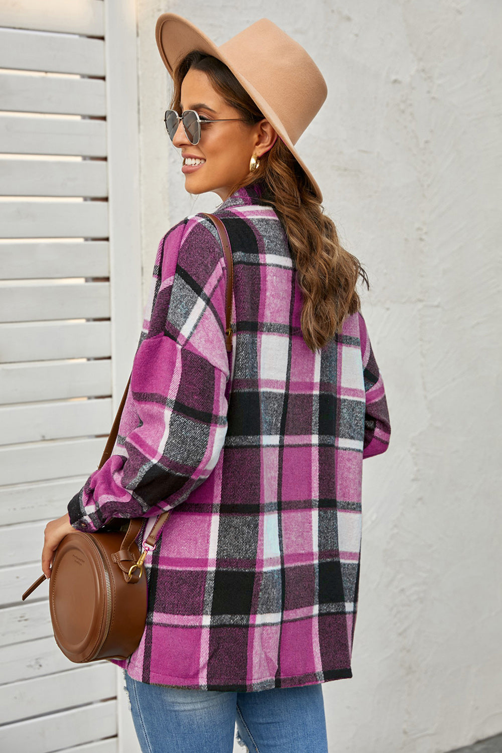 Plaid Flannel Shacket Jacket - Cool