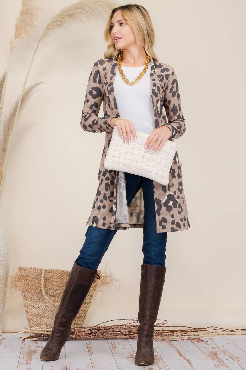 Mocha Leopard Cardigan - Cool