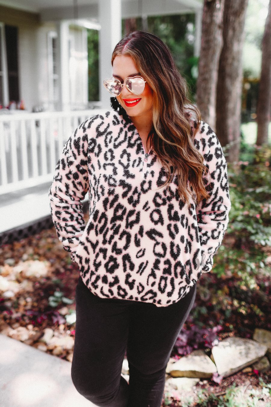 Lynn Pink Leopard Pullover - Cool