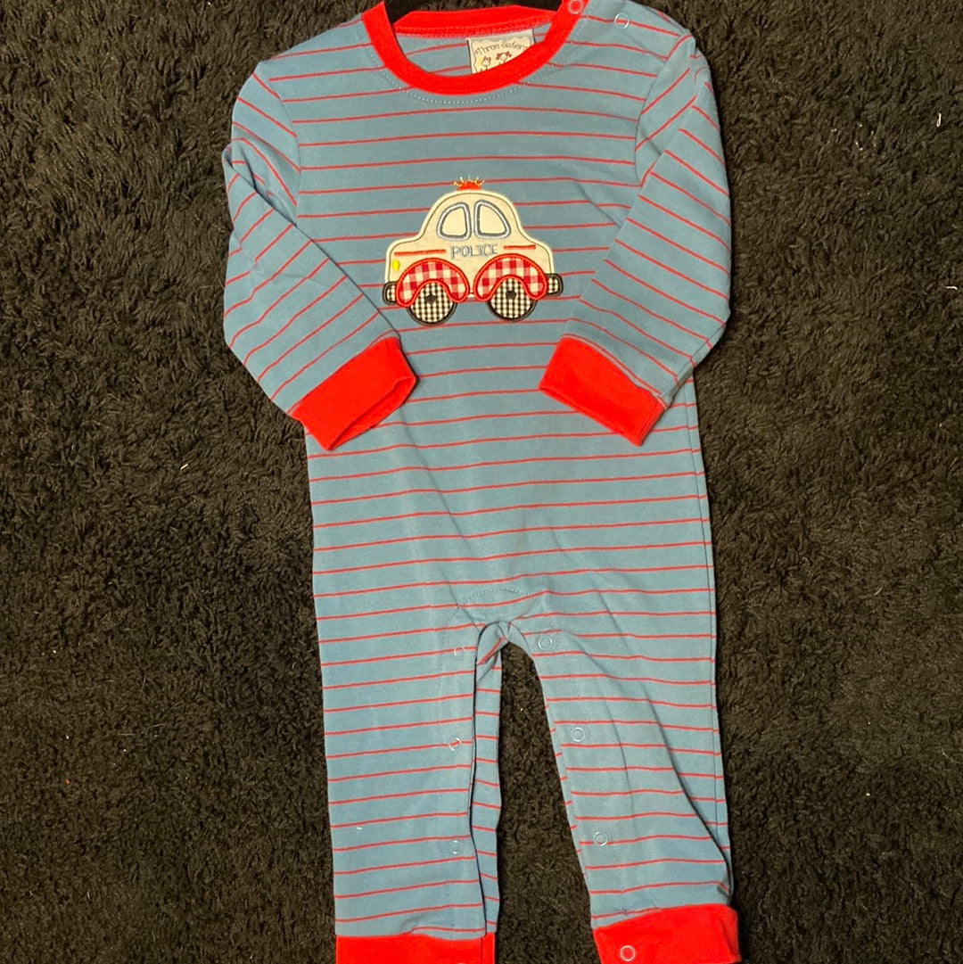 Police Car Romper- Littles