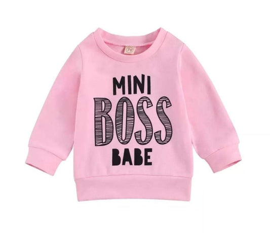 Mini Boss Sweatshirt - Littles