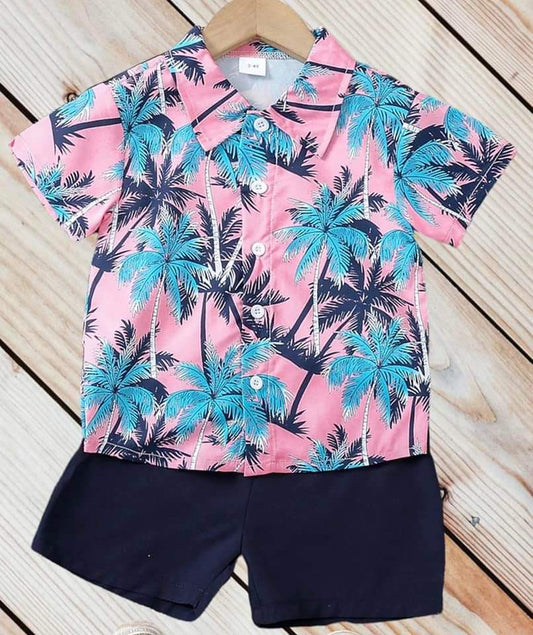 Pink Hawaiian Set- Littles