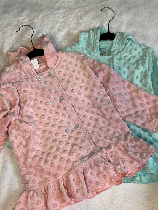 Pastel Minky Dot Jackets- Littles